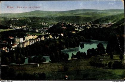 CPA Greiz im Vogtland, Blick vom Hirschstein