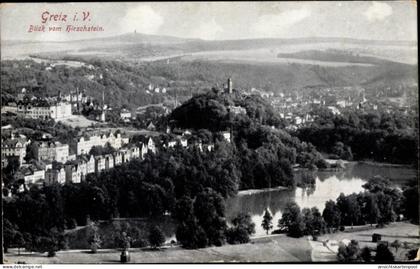 CPA Greiz im Vogtland, Panorama vom Hirschstein