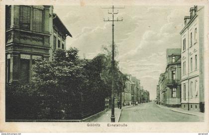 Ernststraße in Gößnitz Thüringen Postkarte AK 1928