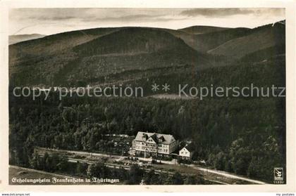 Frankenhain Thueringen Erholungsheim Fliegeraufnahme