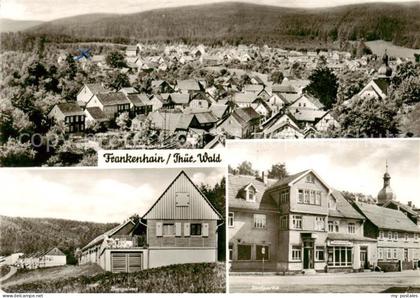 Frankenhain Thueringen Panorama Bungalows Dorfpartie