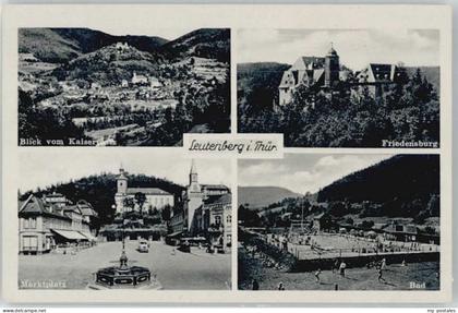 Leutenberg Thueringen Leutenberg Marktplatz Schwimmbad Friedensburg