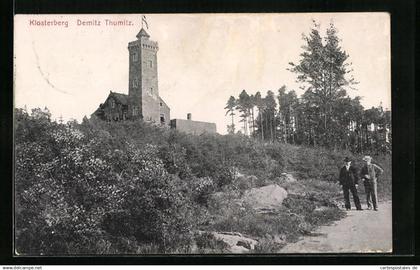 AK Demitz Thumitz, Klosterberg mit Turm