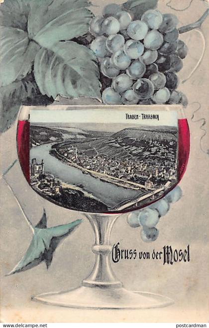 Deutschland - TRABEN TRARBACH (RP) Gruss von der Mosel - Weintraube