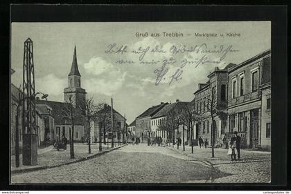 AK Trebbin, Marktplatz und Kirche