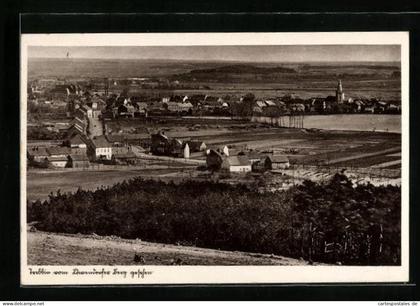 AK Trebbin, Ortsansicht vom Löwendorfer Berg aus