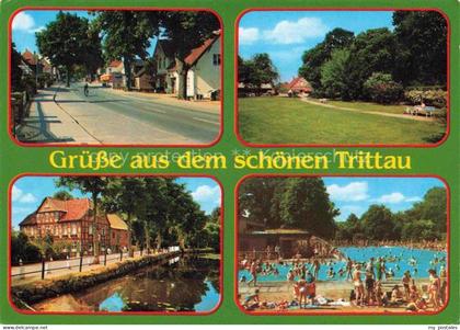 Trittau Stormarn Schleswig-Holstein Strassenpartien Park Schwimmbad