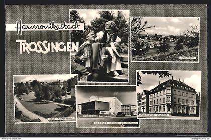 AK Trossingen, Teilansicht, ein Harmonikaspieler, Hochschul-Institut, Hans-Neipp-Park