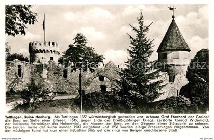 Tuttlingen Burgruine Honburg Franckh Chronik Karte