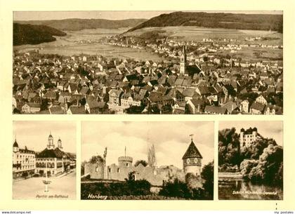 Tuttlingen Fliegeraufnahme Rathaus Hanberg Schloss Muehlheim Donautal