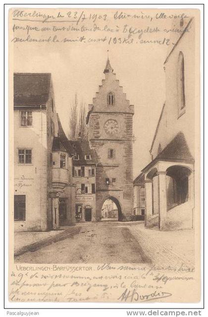 CPA UEBERLINGEN - BARFÜSSERTOR
