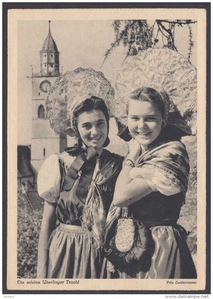 "Überlingen", Trachtenkarte, pass. Sst., 17.7.49