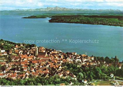 ueberlingen Bodensee BW Panorama Bodensee Alpenkette