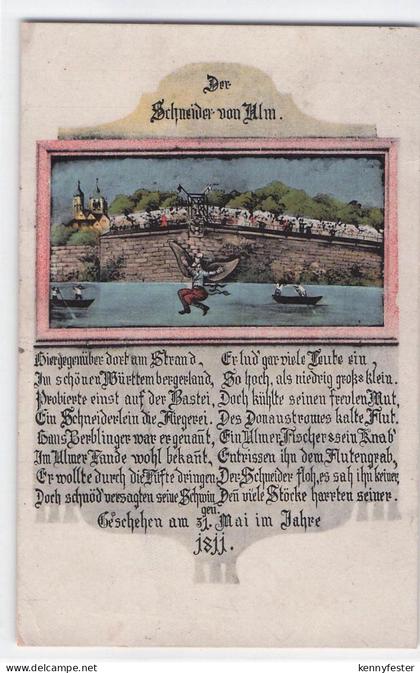 Ansichtskarte / Postkarte Ulm an der Donau, Schneider von Ulm, Gedicht