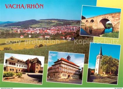 Vacha Panorama Burg Wendelstein Rathaus Johanneskirche Werrabruecke