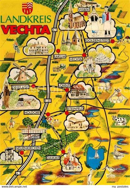 Vechta Landkarte Landkreis Vechta
