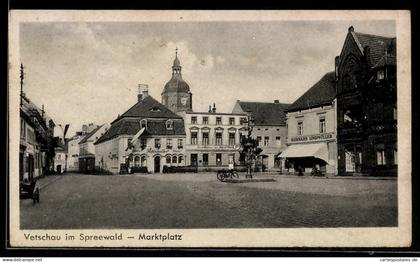 AK Vetschau im Spreewald, Partie am Marktplatz
