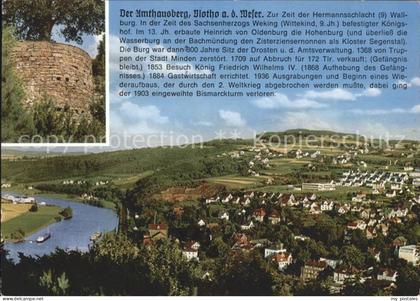 Vlotho Blick von Burgmauer zum Winterberg
