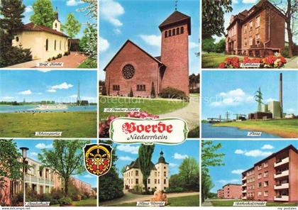 VOERDE Niederrhein Wesel NRW Ev Kirche Rheinpartie Realschule St Paulus Kirche R