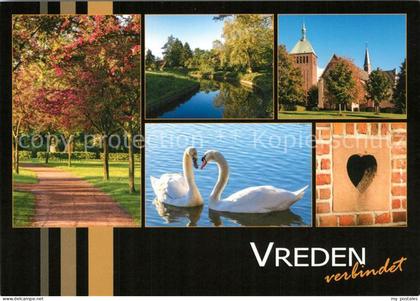 Vreden Kirche Schwaene Panorama