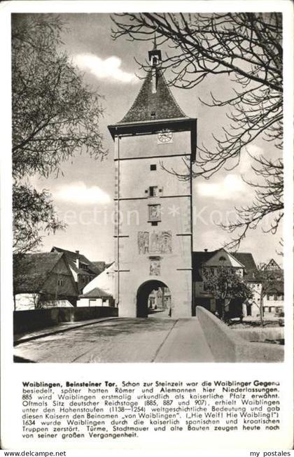 Waiblingen Beinsteiner Tor Geschichte