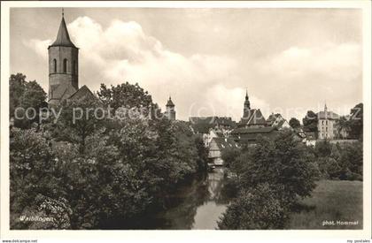 Waiblingen Ortsblick mit Kirche
