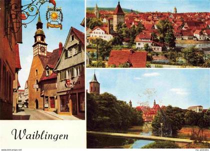 Waiblingen Rems Ortspartie Panorama Remspartie