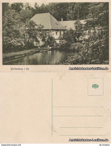 Ansichtskarte Waldenburg (Sachsen) Glänzelmühle 1922