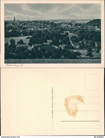 Ansichtskarte Waldenburg (Sachsen) Panorama Blick 1928