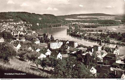 Waldshut-Tiengen Panorama Blick ueber den Rhein