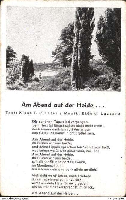 Lueneburger Heide Am Abend auf der Heide Lied
