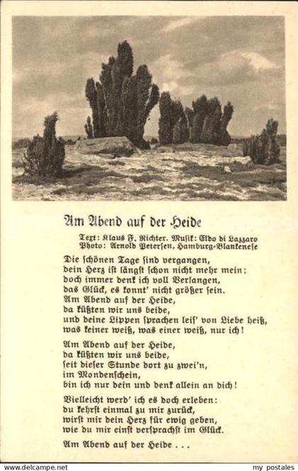 Lueneburger Heide Am Abend auf der Heide Lied