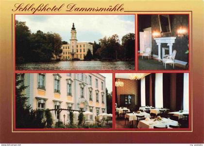 Schoenwalde Wandlitz Schloss Dammsmuehle Empfangshalle Terrasse Restaurant
