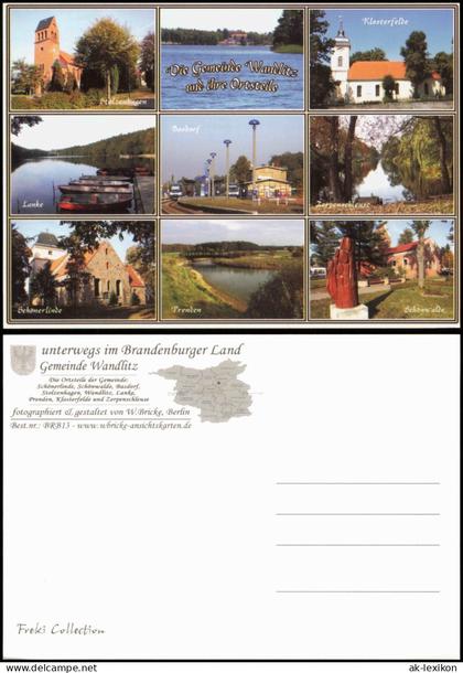 Wandlitz Mehrbildkarte Die Gemeinde Wandlitz und ihre Ortsteile 2000