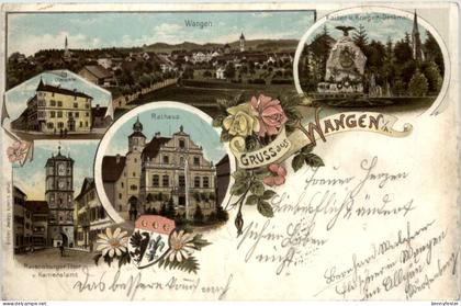 Gruss aus Wangen - Litho