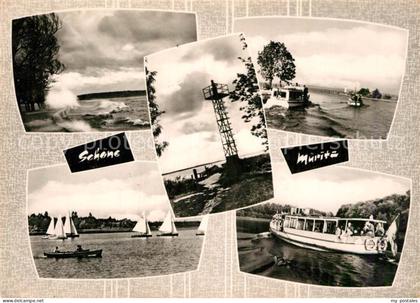 Waren Mueritz Personenschiff Mueritz Regatta Ufer