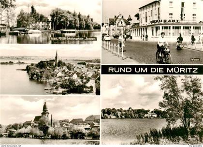 Waren Mueritz Roebel FDGB Erholungsheim Seestern Panorama Waren Teilansichten Mi