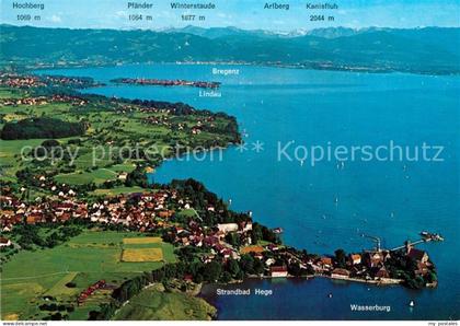 Wasserburg Bodensee Fliegeraufnahme