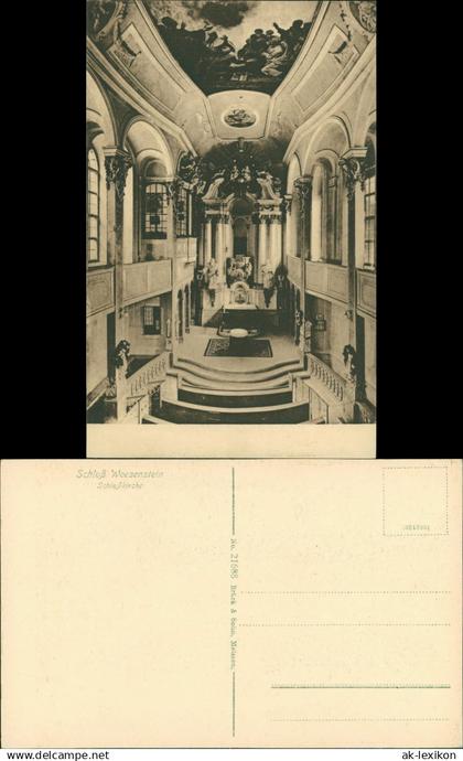 Ansichtskarte Weesenstein (Müglitz) Schloß - Schloßkirche 1915