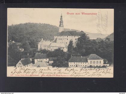 Dt. Reich AK Gruss aus Weesenstein 1905