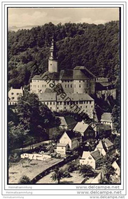 Weesenstein - Blick zum Schloss - Foto-AK
