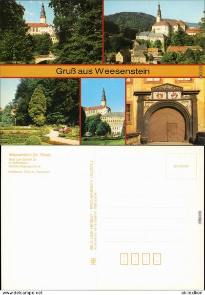 Weesenstein (Müglitz) Schloss Weesenstein 1987