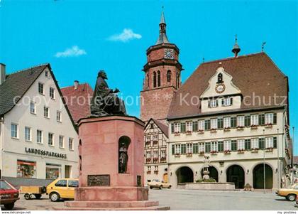 Weil der Stadt Marktplatz mit Kepler Denkmal