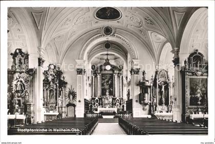 Weilheim Oberbayern Pfarrkirche innen