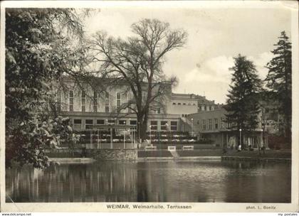 Weimar Thueringen Weimarhalle Terrassen