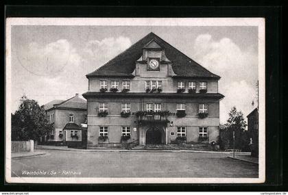 AK Weinböhla i. Sa., Blick auf das Rathaus