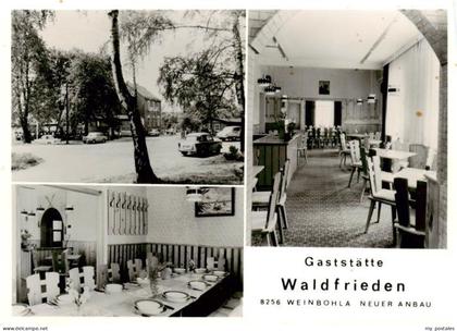Weinboehla Gaststaette Waldfrieden Neuer Anbau Gastraum Handabzug