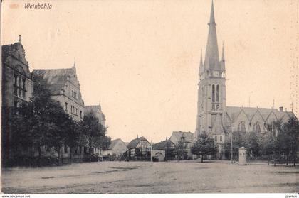 Weinbohla - Weinboehla - church - old postcard - 1919 - Germany - used