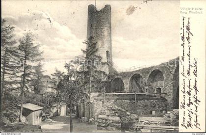 Weinheim Bergstrasse Burg Windeck