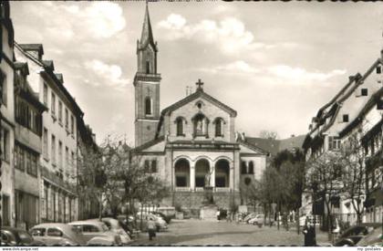 Weinheim Bergstrasse Weinheim Marktplatz Kirche o 1966